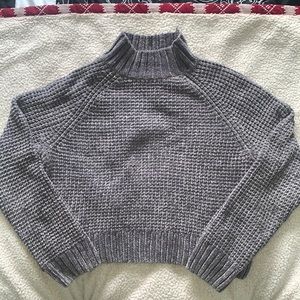 H&M Velvet Mockneck Sweater